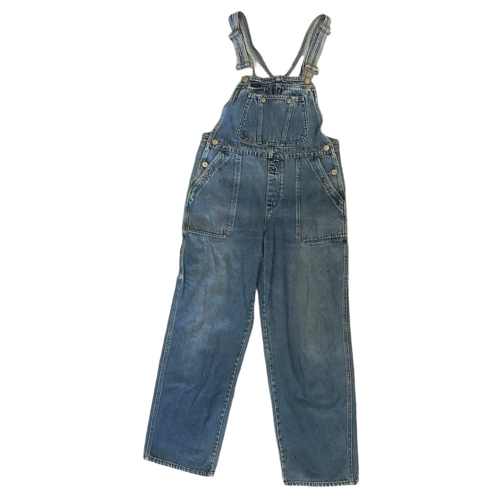 Vintage Squeeze Jeans Carpenter Denim Overalls Women’s Size Medium 34 x 30